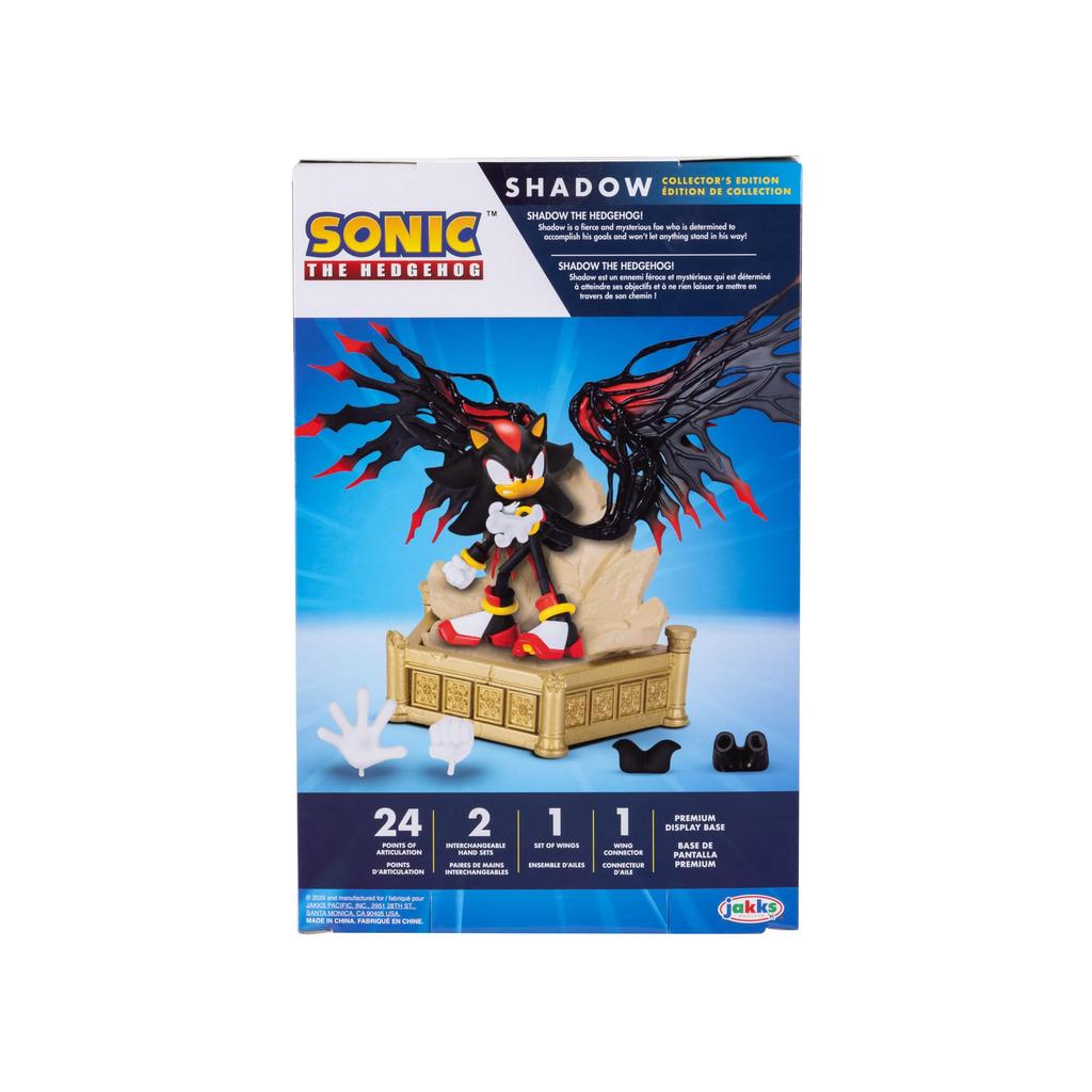 Sonic the Hedgehog Shadow Action Figure Scale Customizable Edition Figure 6-Inch Collector's