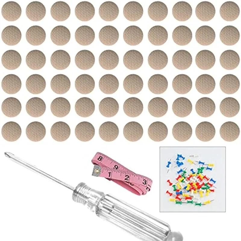 60PCS Headliner Repair Kit Roof Repair Snap Rivets Installation Tool Fixing For Car Interior Accessories Ceiling Sagging