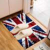British Flag Artwork Rug Office Floor Mat - Machine Washable for Bedroom, bedroom, livingroom, Room Decor Fan Gifts Christmas