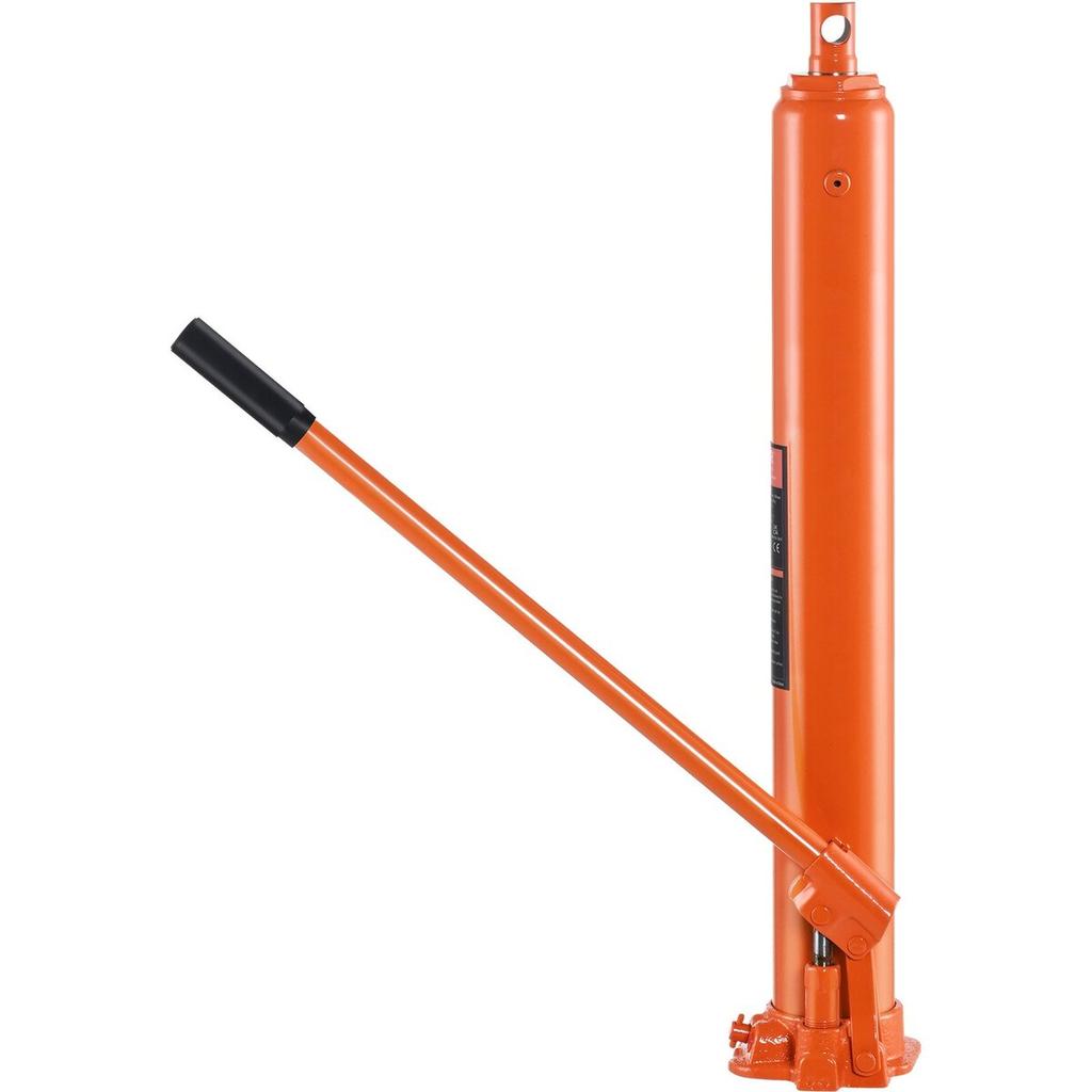 Hydraulic Long Ram Jack, 4 Ton Engine Hoist Cylinder with Single Piston Pump And Flat Base, Hydraulic Ram Cylinder for Engine Lift Hoists, Hydraulic