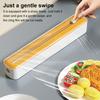 Plastic Wrap Dispenser Cutter Wrap Storage Box Magnetic Aluminum Foil Stretch Film Cutter Food Film Dispenser Kitchen Tool