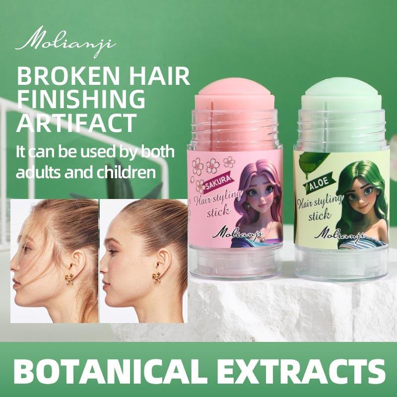 2 Flavors of Hair Styling Cream, Long-lasting Styling, Anti-frizz Bangs Hair Wax Stick,