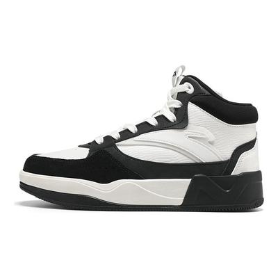 Simple Versatile High-Top Skate Shoes Women Sneakers White Black 922348081-3