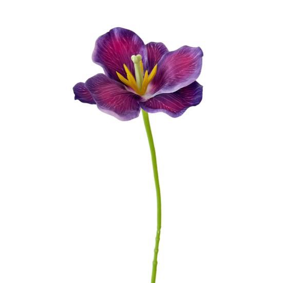 Simulovaný tulipán Umělé plně rozkvetlé tulipánové květy Falešný tulipán s ohebným stonkem pro jarní letní domácí dekoraci Svatební stolní dekorace