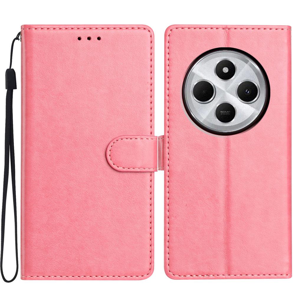 Für Xiaomi Redmi A4 5G Lederhülle Brieftasche Ständer Handyhülle mit praktischer Handschlaufe