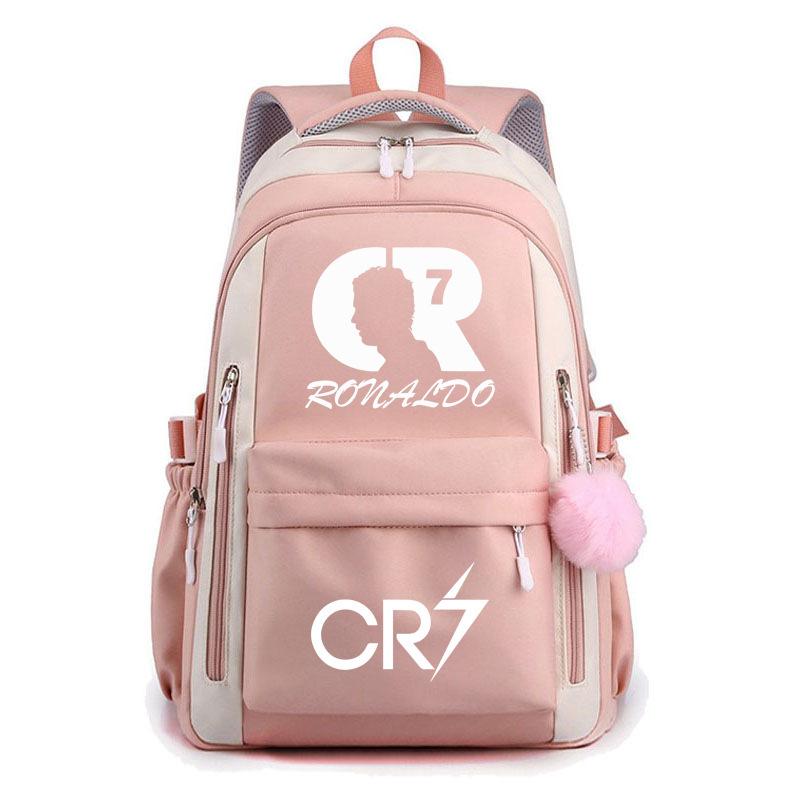 Large Capacity Schoolbag with Shoulder Strap; Student Three-piece Pencil Case Set