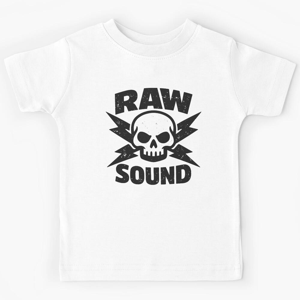 Raw Sound Skull Lightning Kids T-Shirt 170