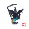 MOC Halloween Building Blocks Skeleton Army Knight Figures Flame Horse Medieval Vampire Furniture Assembly DIY Bricks Toys Gifts