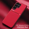 Étui magnétique fin et léger en cuir pour Samsung Galaxy S25 S24 Ultra S23 S22 S21 FE A53 A54 A55 A16 Housse mate antichoc