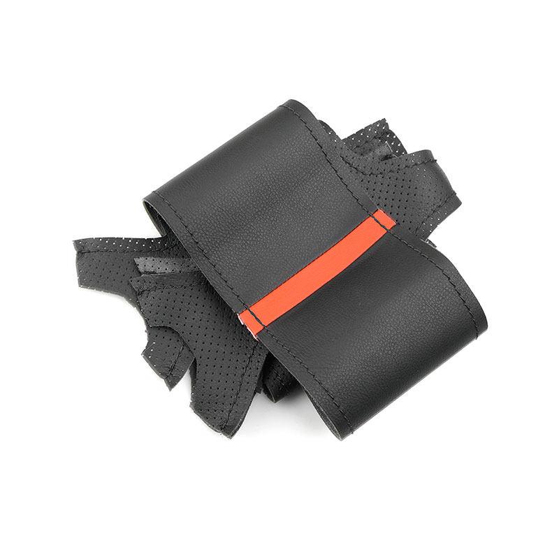 For Tesla Model 3 2015 2016 2017 2018    Model Y    Car Interior Steering Wheel Leather Cover Trim