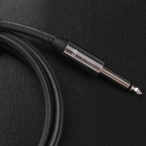 Syncwire 3m Guitar Shielded Cable [Warranty Included/For Bass, Keyboards, Amplifiers, and Drums] S-S Plug Instrument Cable