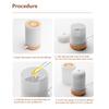150ml USB Power Supply Ultrasonic Silence Atomizing Air Humidifier Timeable Settings Essential Oil Aroma Diffuser