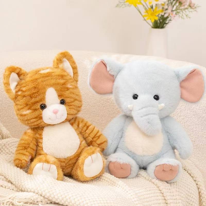 Neueste Waldtier-Puppe Kawaii Plüschtier Handgemachte Puppe Cartoon Anime Niedliches Kissen Kindergeburtstagsgeschenk Lustige Puppe