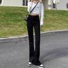 Women's High Waist Flare Jeans Slim Fit Bell Bottom Pants Long Denim Trousers
