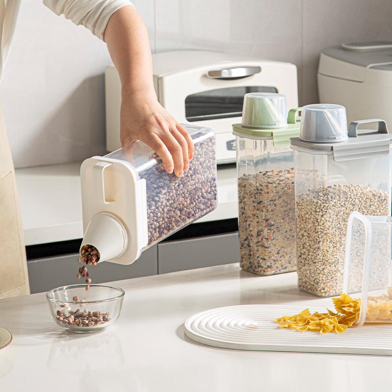 Multigrain & Millet Sealed Storage Box - Insect & Moisture-Proof Rice Bucket for Household Use