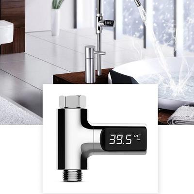 LED-Anzeige Wassertemperaturmonitor Selbstbetrieben Whirlpool Badetemperaturmesser ABS Überwachung Duscharmaturen Zuhause