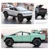 1/32 Tesla Cybertruck Pickup Model S Model X Model Y Toy Car Diecast Metal Off Road Collection Pull Back Sound Light Gift Boy