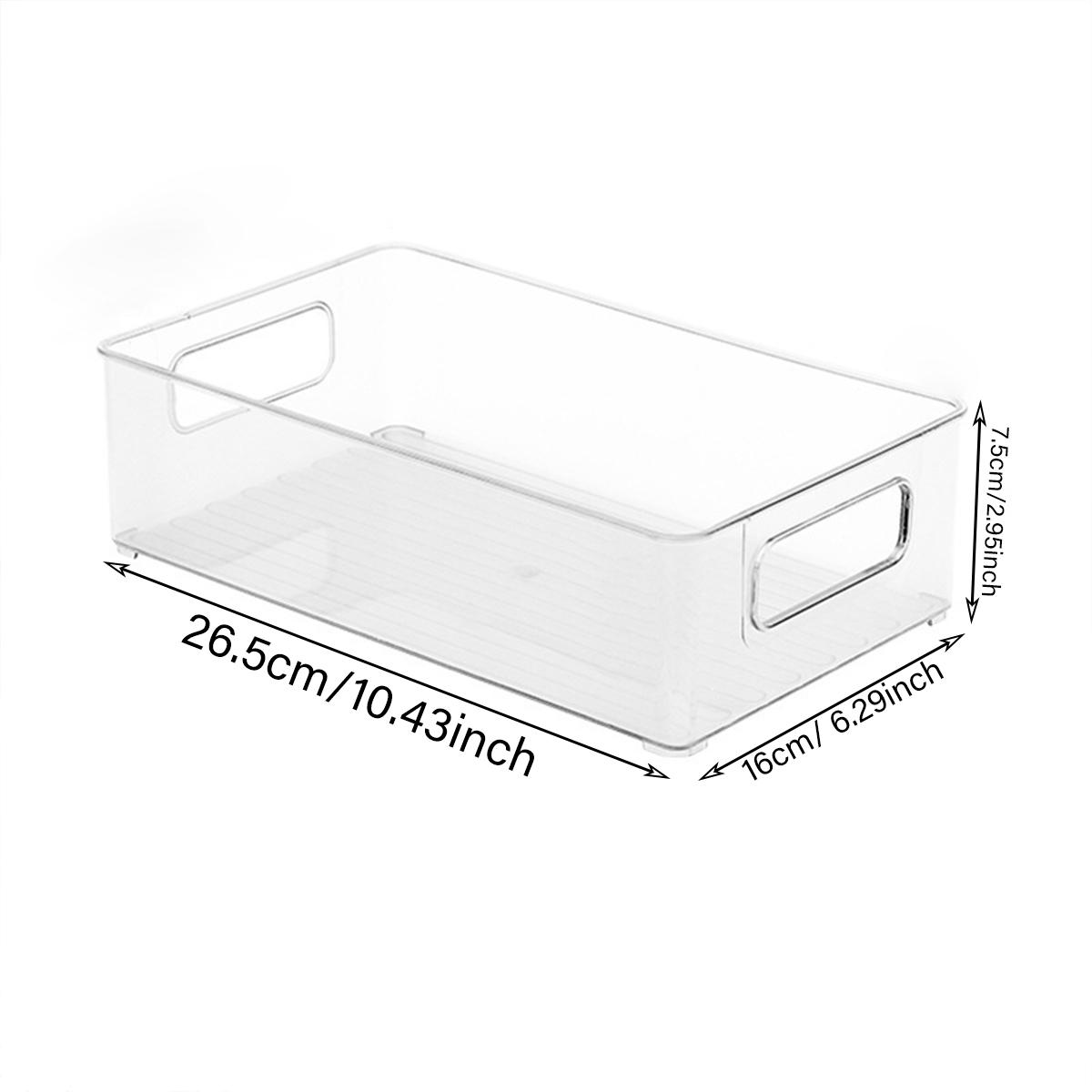 

1pc/2pcs Handheld Stackable Acrylic Stationery Skincare Storage Box Desktop Cosmetics Bathroom Office Miscellaneous Storage Box