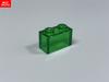 Non-Toxic 50Pcs/Lot Moc Bricks Brick 1X2 Transparent 3004 3065 35743 City House Model Educational Building Blocks Toys Kids Gifts