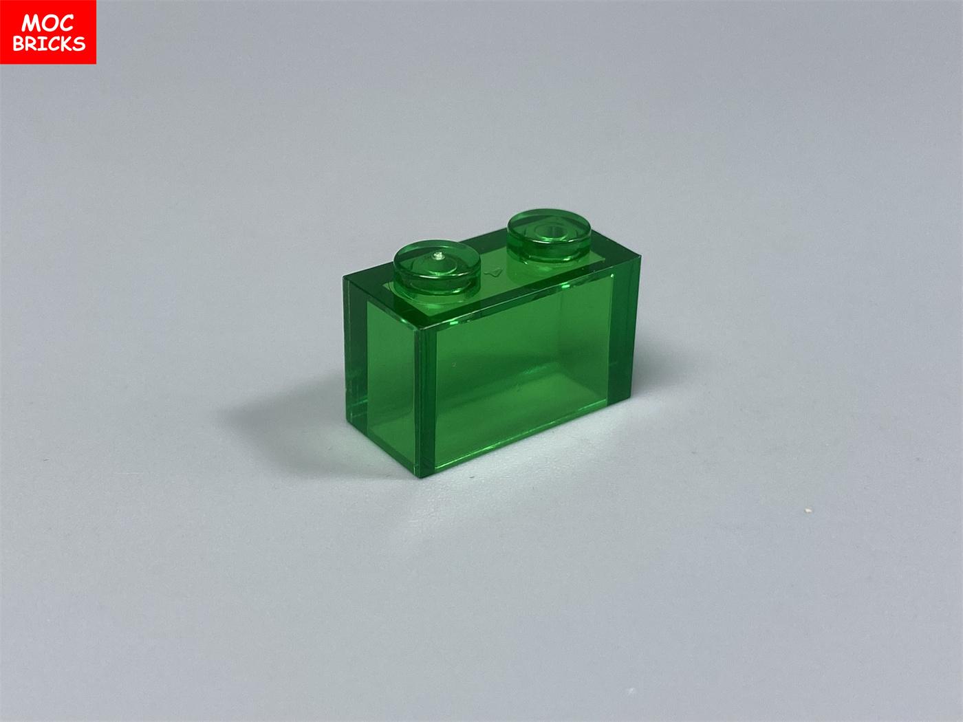 

Non-Toxic 50Pcs/Lot Moc Bricks Brick 1X2 Transparent 3004 3065 35743 City House Model Educational Building Blocks Toys Kids Gifts