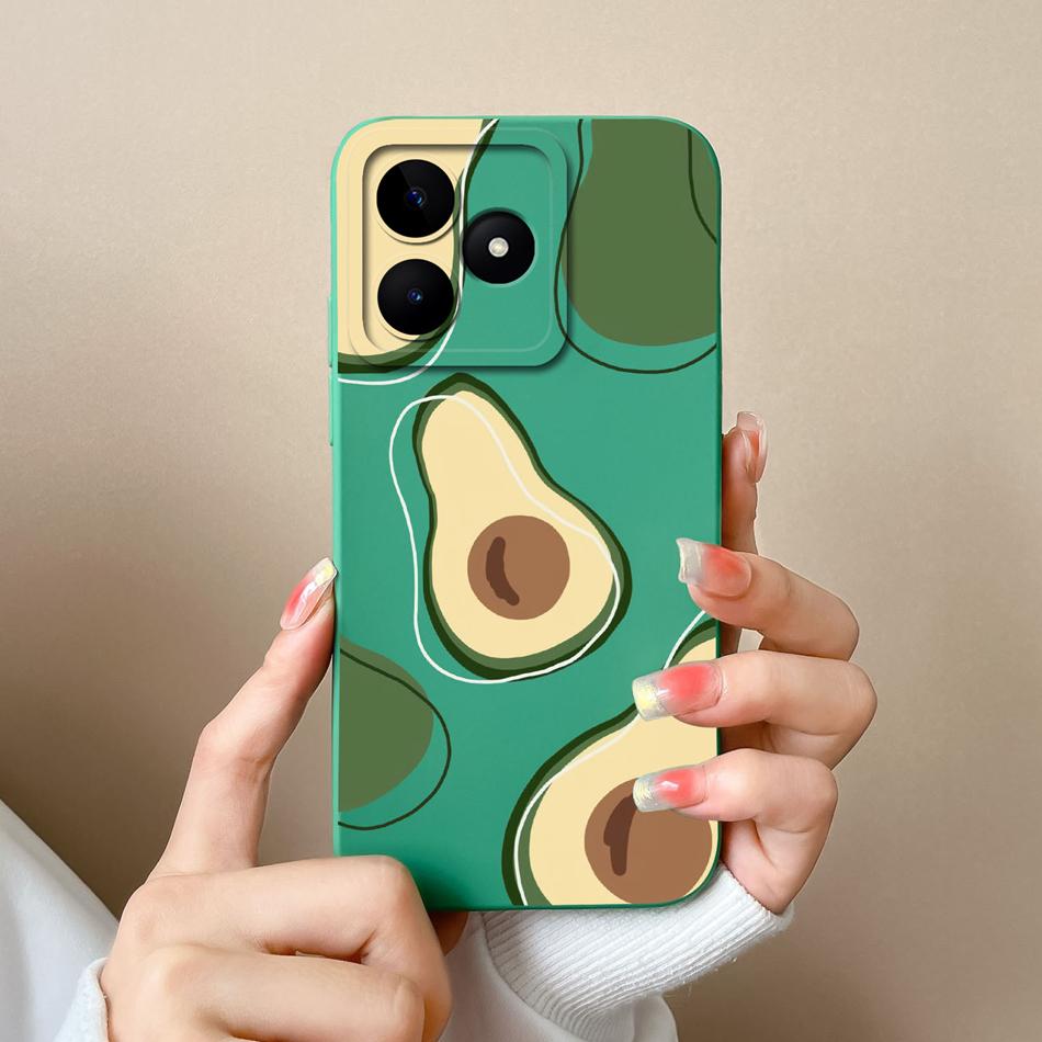 Coque Simple Pour Realme Note 50 Style Décontracté Protection Complète Anti-Choc Coque Arrière Silicone Liquide Doux Modèle RMX3834 Coque