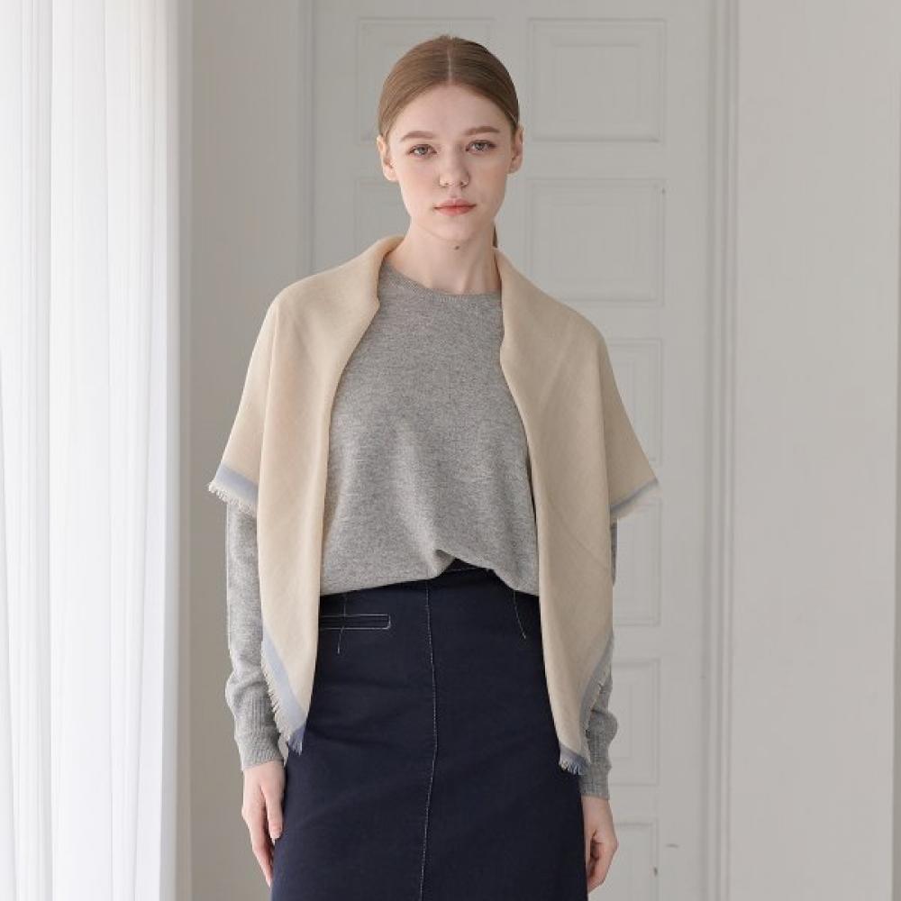 Dal Cashmere Air Scarf Square Beige
