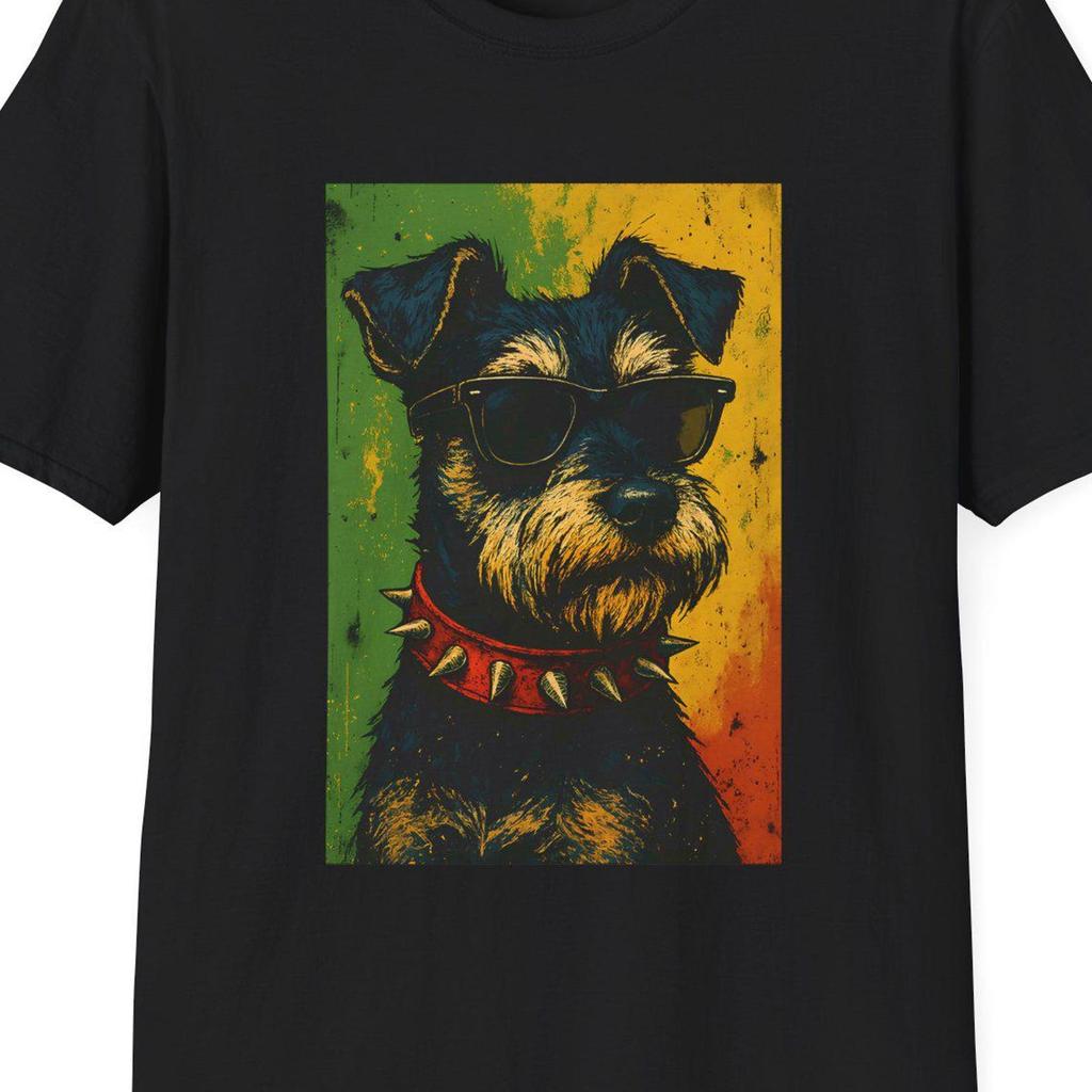 Miniature Schnauzer Shirt | Punk Dog T-Shirt | Retro Schnauzer Tee