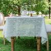 Tablecloth Three-Dimensional Embroidery Light Luxury Table Cover White Lace Table Cloth Rectangular Tablecloths Home Decor