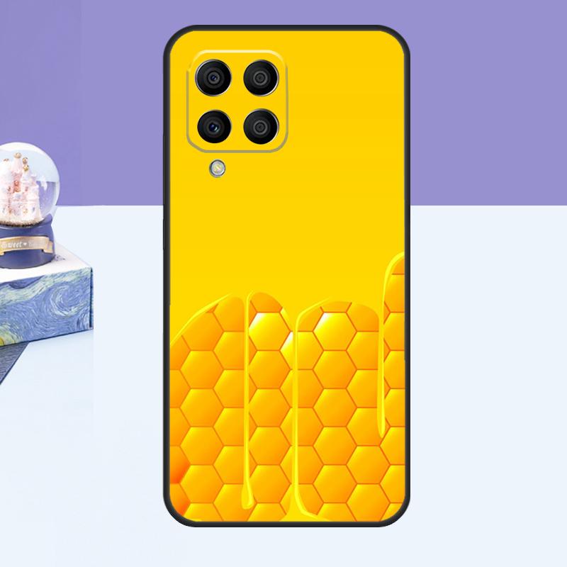 Honeycomb Honey Bee Case For Samsung Galaxy M53 M33 M15 M35 M55 M11 M14 M34 M54 M31 M51 M12 M32 M52 M16 M36 M56
