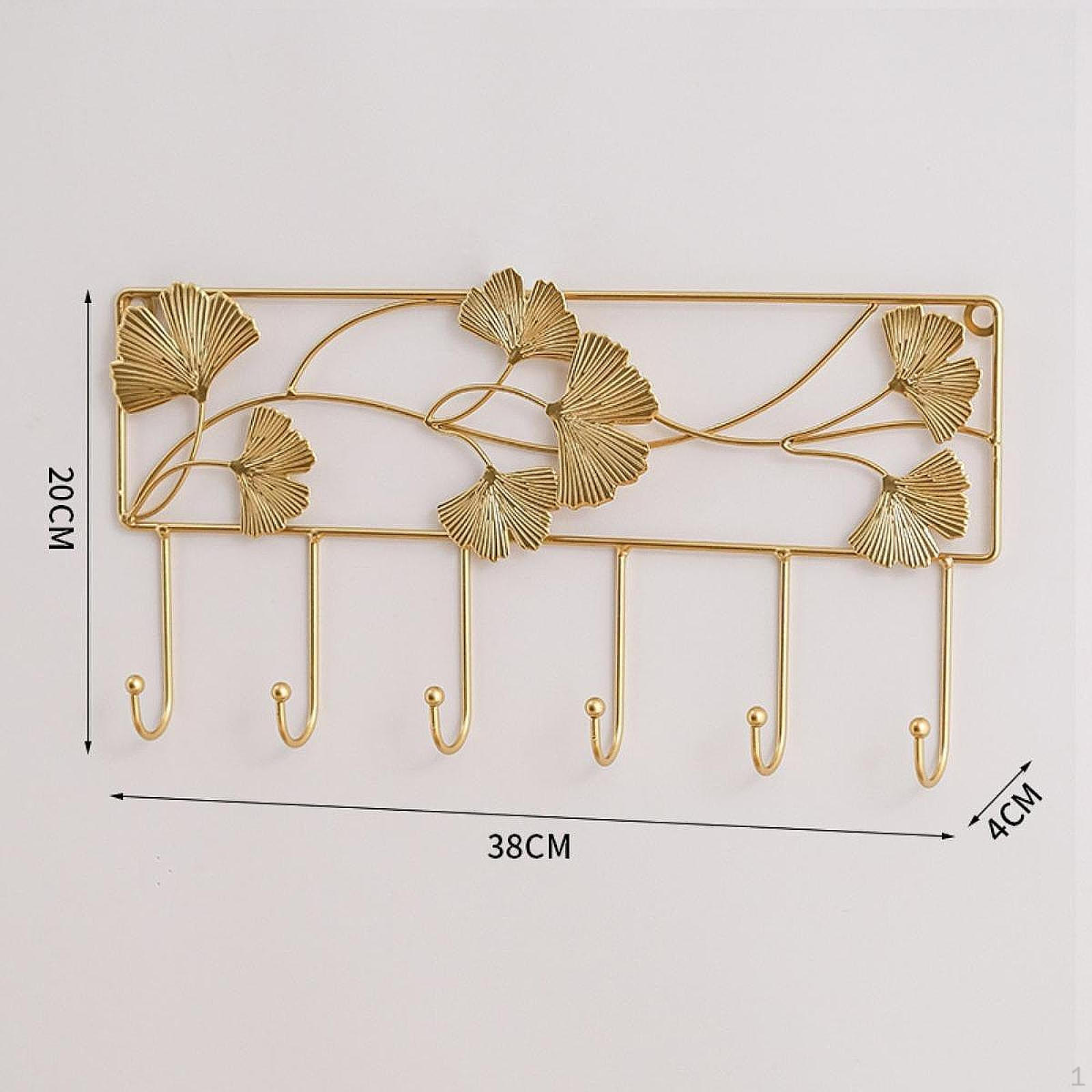 

Coat Hook Wall Mount Organizer for Home Entryway Kitchen Bathroom Square 6 Hooks