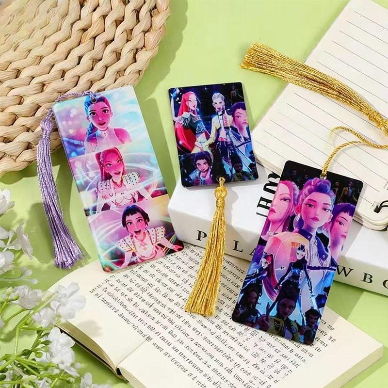 Discover Intime Kpop Demon Hunters Anime Colorful Style Tassel Accessories Featuring Tassel Collectible Present Reading Marker Designed For Students Keepsake