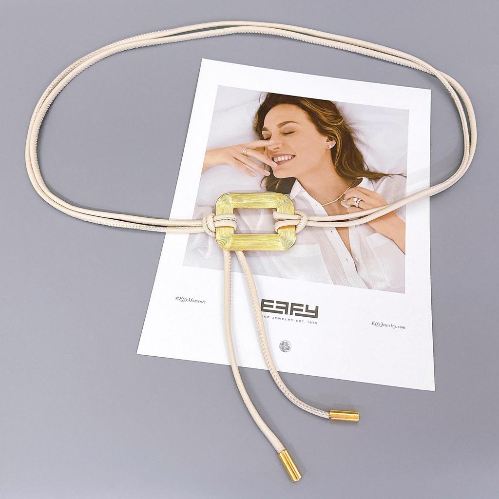 Elegant Ladies' Soft PU Leather Knot Belt for Dresses and Coats