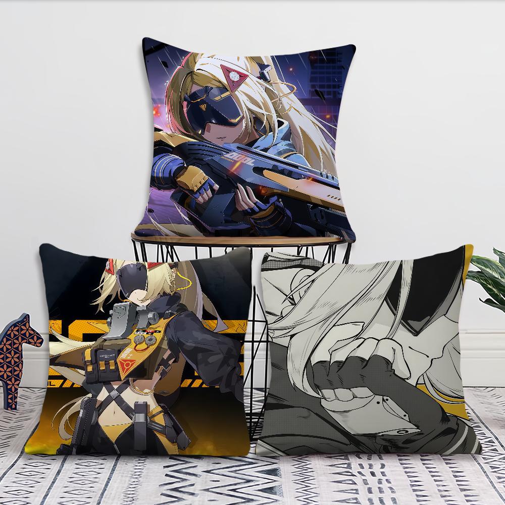 Game Trigger Zenless Zone Zero Game Cushion Cover Pillow Cover Decoration Room Home Sofa Living Office Car Nordic Simplicity