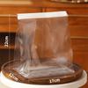 50pcs Transparent Toast Bags Twist Tie Sealed Storage Bakery Packaging Bags Food Packaging Self-Sealed Self-Sealed Pouch Bakery