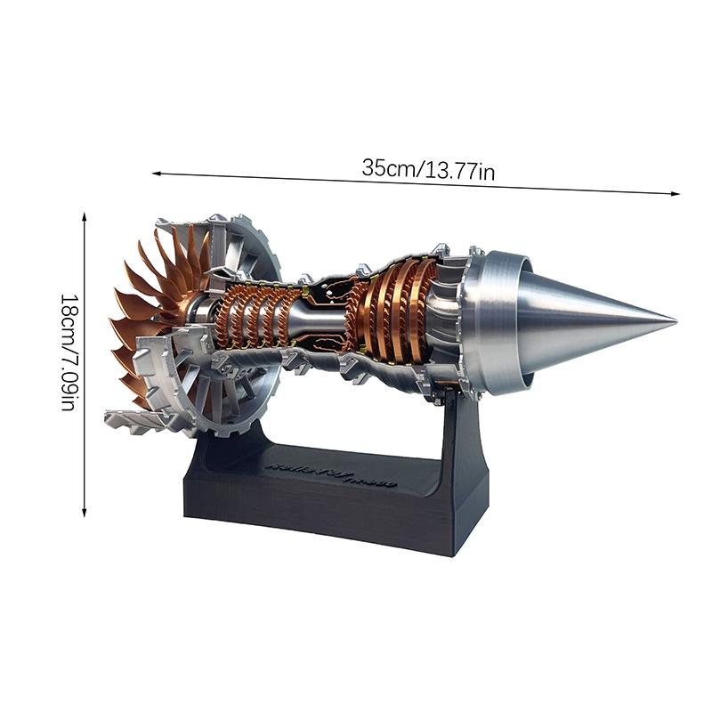Mini-Turbofan-Triebwerk Luftfahrtmodell Wissenschaftsexperiment Düsentriebwerksmodell Wissenschaftsspielzeug für Teenager Lernen Bildung