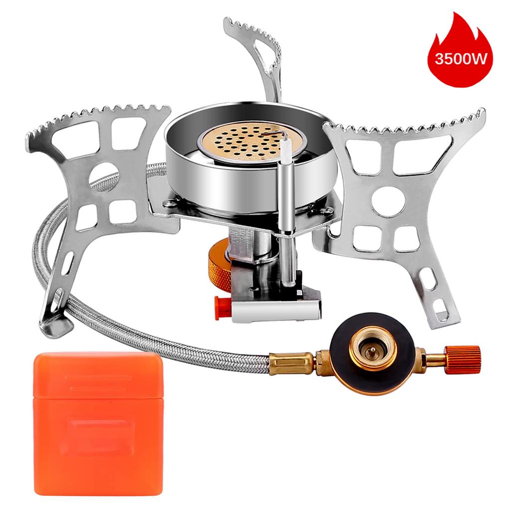 Outdoor Windproof Gas Stove Portable Tourist Camping Picnic Survive Burner 3500/5800W Big Power Foldable Hiking Barbecue Stove