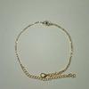 Accessories Rhinestone Anklet, Flash Diamond Blue Glasses Anklet, Summer Beach Simple Anklet Geometric Anklet