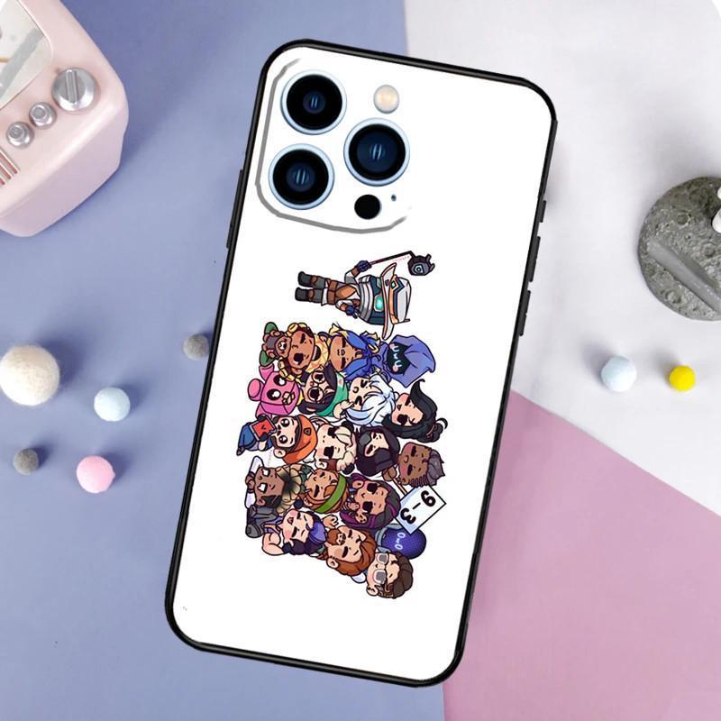 Iphone14 Mobile Phone Case Cute Cartoon Valorant Chibi Mobile Phone Case