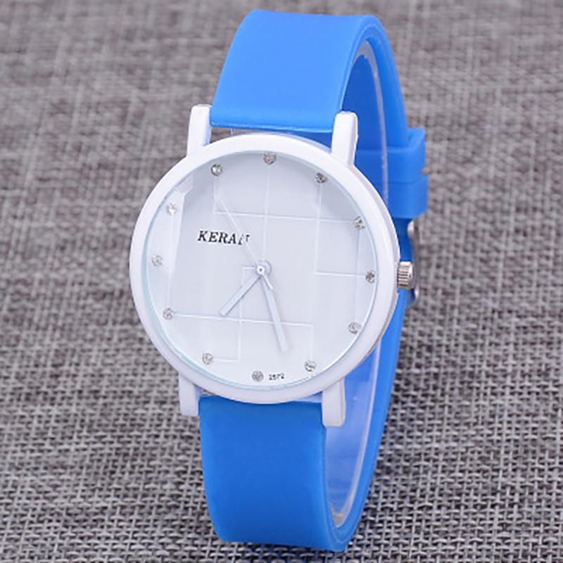 

CQ71 Simple and fresh Women watch fashionable and casualsilicone tapequartz watch elegant clock gift watches for woman