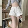 High-Waisted Pink Denim A-Line Shorts for Women - 2026 Summer Trendy Loose Frayed Style