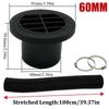 42mm 60mm 75mm 90mm Car Air Diesel Parking Heater 1x Air Outlet Vent + 1x Warm Duct Pipe + 2x Clamps For Webasto Eberspacher