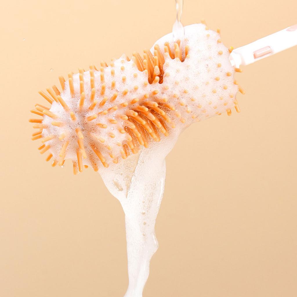 Babyflaschen-Reinigungsset Flaschenreinigungswerkzeug für Zuhause Reise Babyflaschenbürsten-Set mit Bürste Leerer Flaschentrockenständer