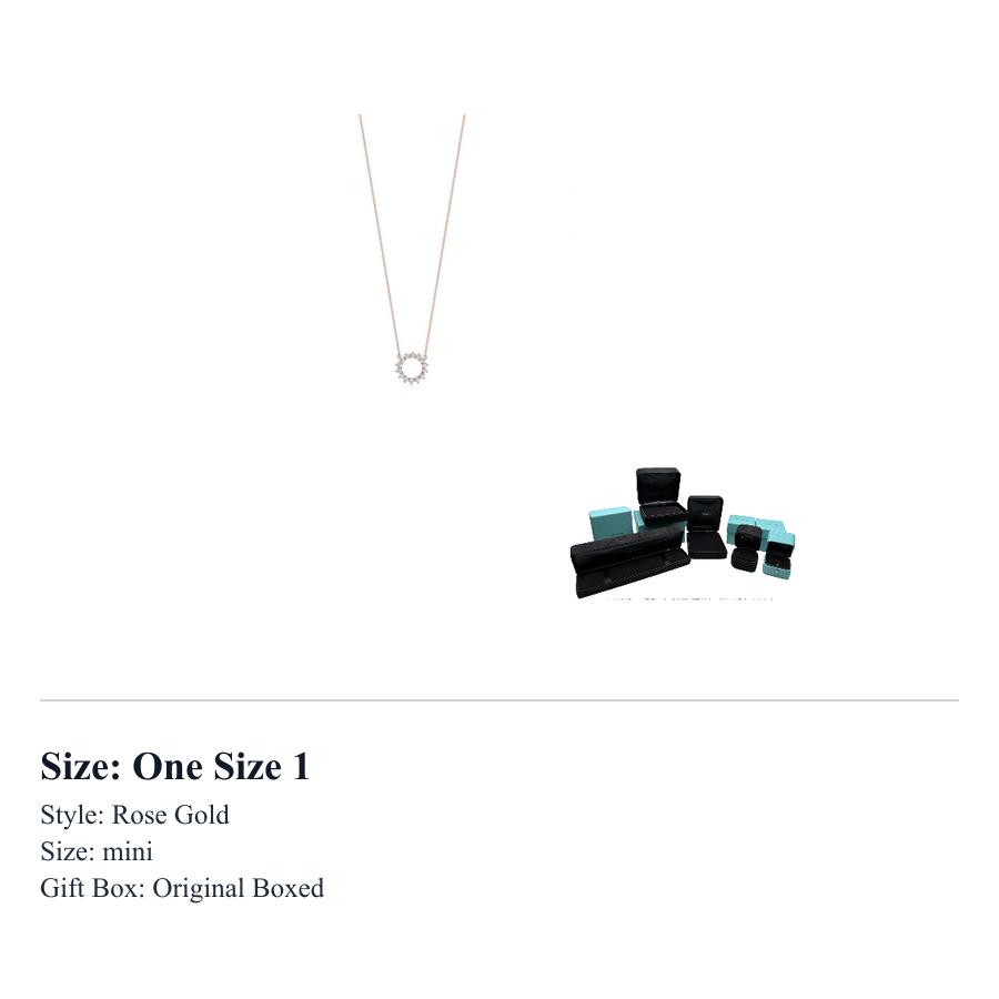 TIFFANY & CO . Necklaces Women's Rose Gold GRP11471