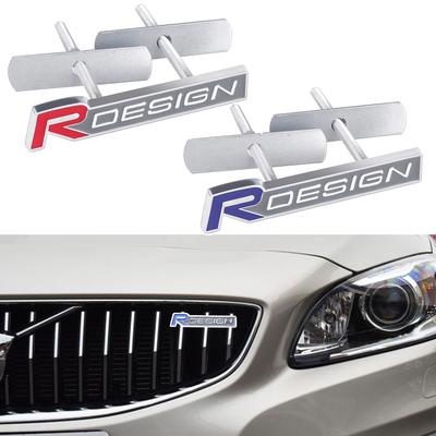 Car 3D Metal RDESIGN Badge Sticker Auto Front Grille Trunk Emblem Decal Accessories For Rdesign T6 AWD C30 C70 S40 S60 S70