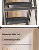 Foldable Indoor A-frame Ladder, 4-5 Step, Thickened Portable Staircase