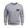2026 Mens Printed Crewneck Sweatshirt Casual Slim Fit Top Teens