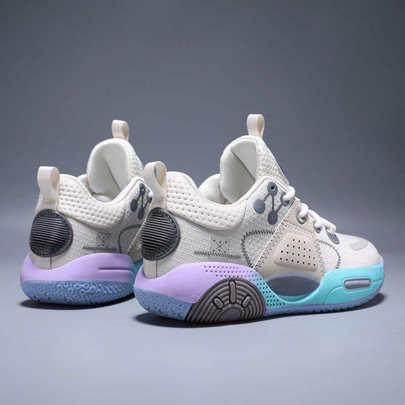 Children's classmates basketball shoes sneakers boys' new mesh shock-absorbing breathable middle-aged and older children's running shoes sneakers