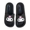 Room for Verandas and Upper PVC Sole EVA 318418 [Sanrio] Face-shaped Sandals, Kuromi, Poolside, Material Resin, Material Resin, Slippers,