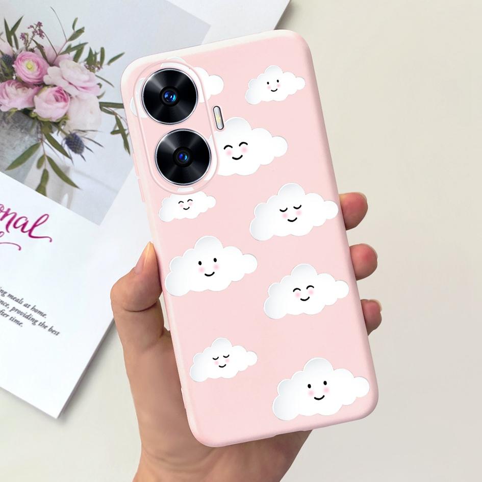 Per Custodia OPPO Realme C55 Carino Astronauta Cover Morbida in Silicone Posteriore per Realme C55 RMX3710 C 55 Real me C55 Custodia