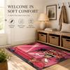 Cute B-Betty Boop Floor Mat Cozy Minimalist Flannel Area Rug Anti-Slip Washable Bedroom Living Room Decor